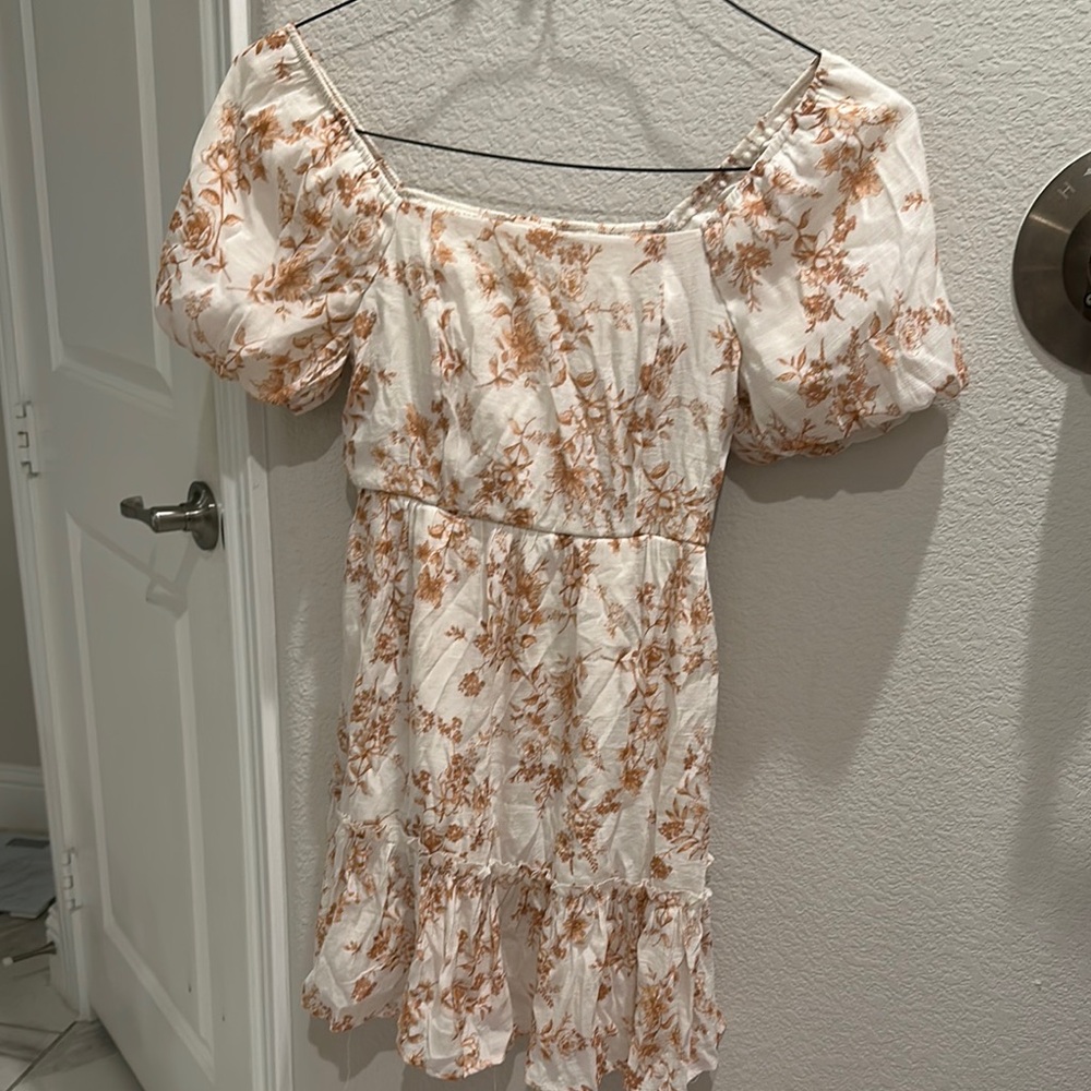 Floral Puff Sleeve Dress